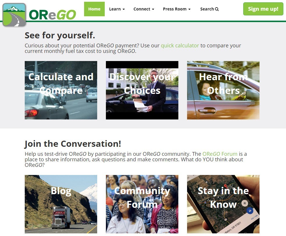 Oregon DOT starts first in Nation Charge per mile program!