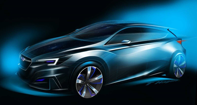 Subaru Impreza Concept Drawing 1