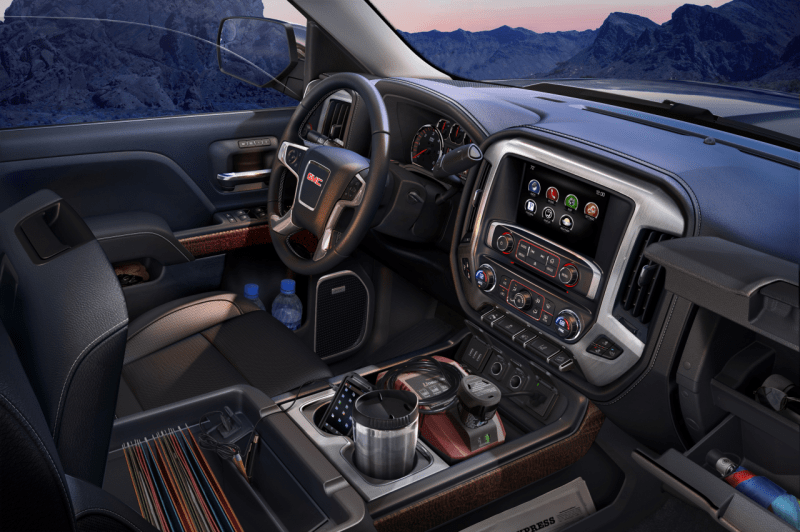 2014 GMC Sierra SLT Interior storage detail 023