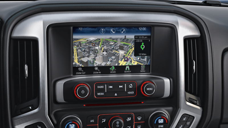 2014 GMC Sierra SLT interior 3D navigation detail 026