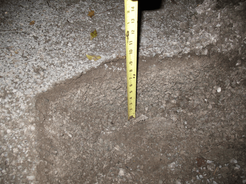 10" deep hole from the Duramax